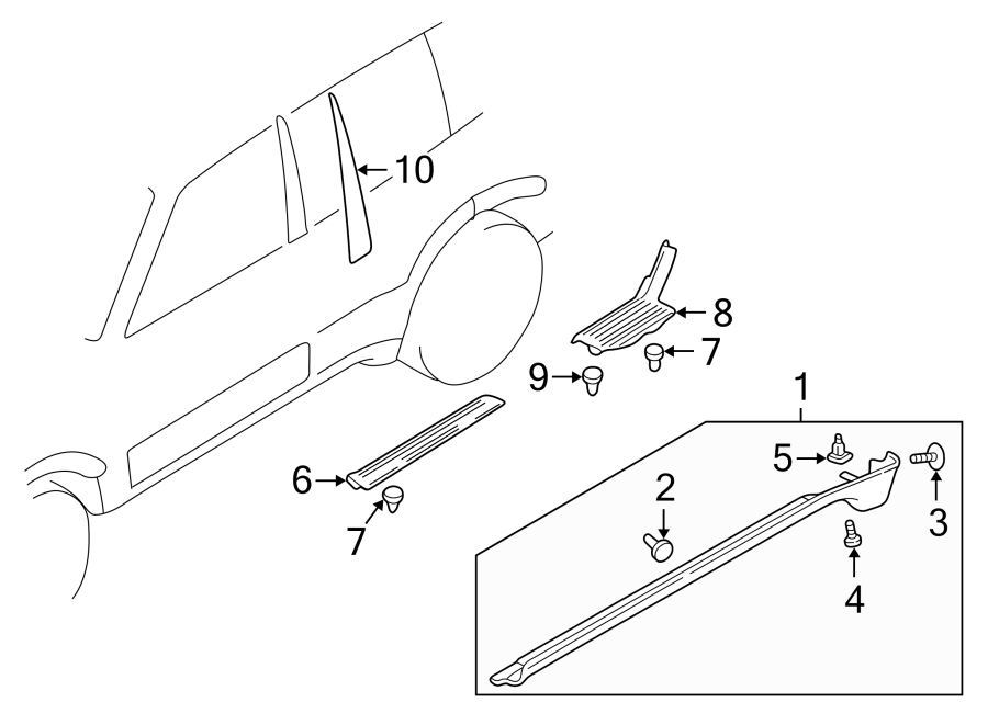 8PILLARS. ROCKER & FLOOR. EXTERIOR TRIM.https://images.simplepart.com/images/parts/motor/fullsize/6285350.png