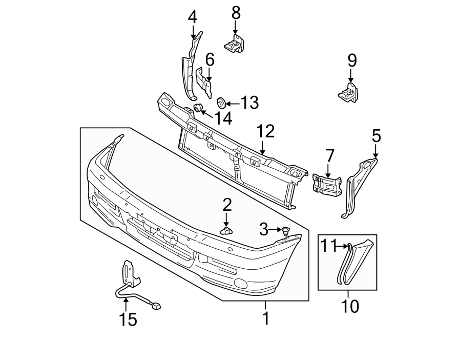 14FRONT BUMPER. BUMPER & COMPONENTS.https://images.simplepart.com/images/parts/motor/fullsize/6290010.png