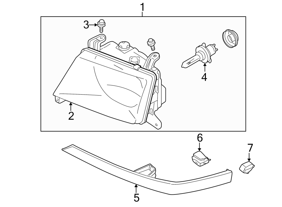 5FRONT LAMPS. HEADLAMP COMPONENTS.https://images.simplepart.com/images/parts/motor/fullsize/6290020.png