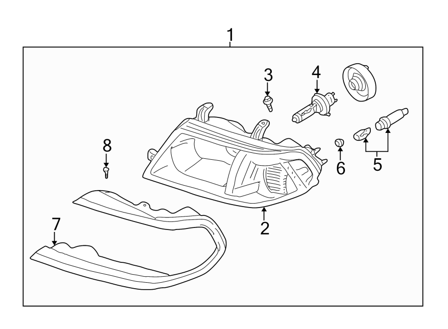 5FRONT LAMPS. HEADLAMP COMPONENTS.https://images.simplepart.com/images/parts/motor/fullsize/6290022.png