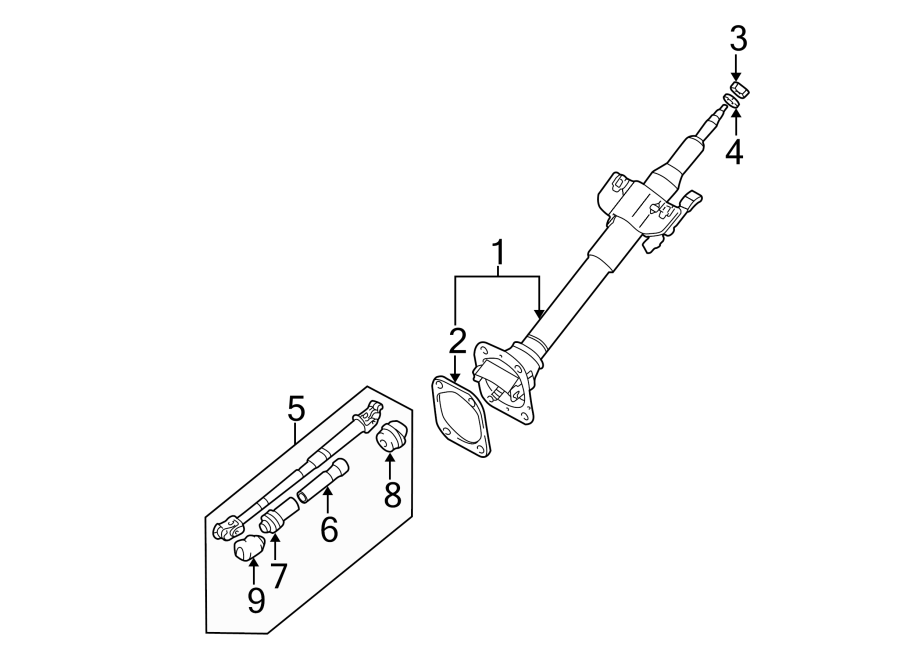 9STEERING COLUMN ASSEMBLY.https://images.simplepart.com/images/parts/motor/fullsize/6290260.png