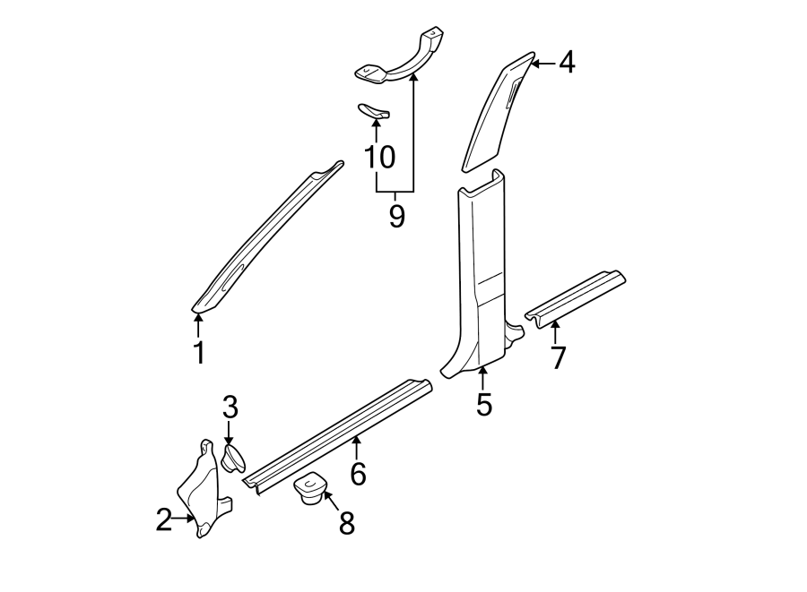 9PILLARS. ROCKER & FLOOR. INTERIOR TRIM.https://images.simplepart.com/images/parts/motor/fullsize/6290400.png