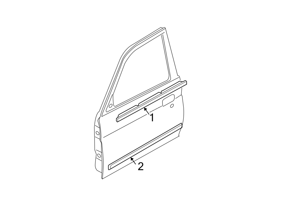 1FRONT DOOR. EXTERIOR TRIM.https://images.simplepart.com/images/parts/motor/fullsize/6290410.png