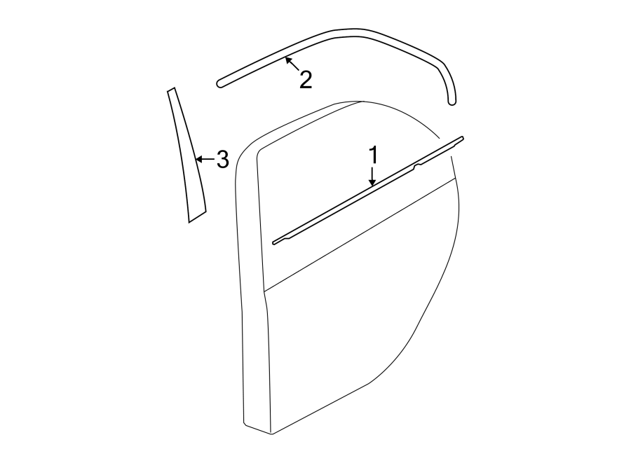 3REAR DOOR. EXTERIOR TRIM.https://images.simplepart.com/images/parts/motor/fullsize/6291390.png