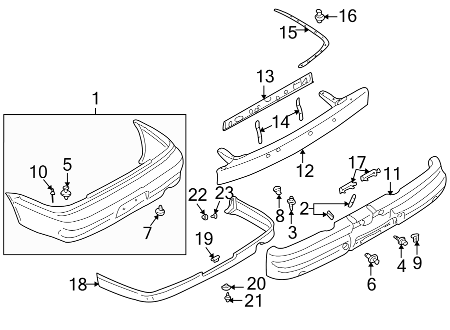 21REAR BUMPER. BUMPER & COMPONENTS.https://images.simplepart.com/images/parts/motor/fullsize/6291505.png