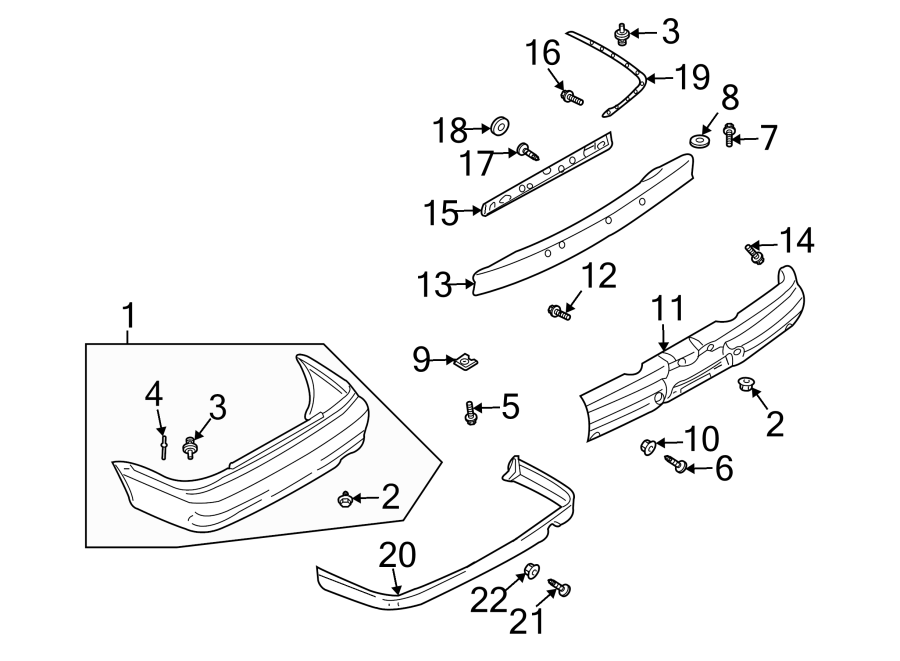 21REAR BUMPER. BUMPER & COMPONENTS.https://images.simplepart.com/images/parts/motor/fullsize/6291665.png