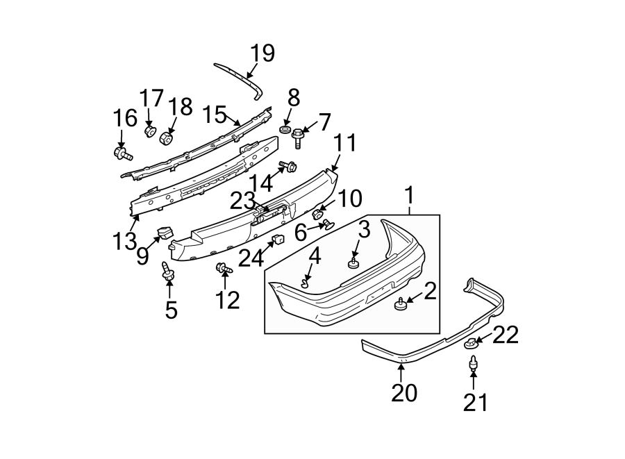 21REAR BUMPER. BUMPER & COMPONENTS.https://images.simplepart.com/images/parts/motor/fullsize/6291668.png