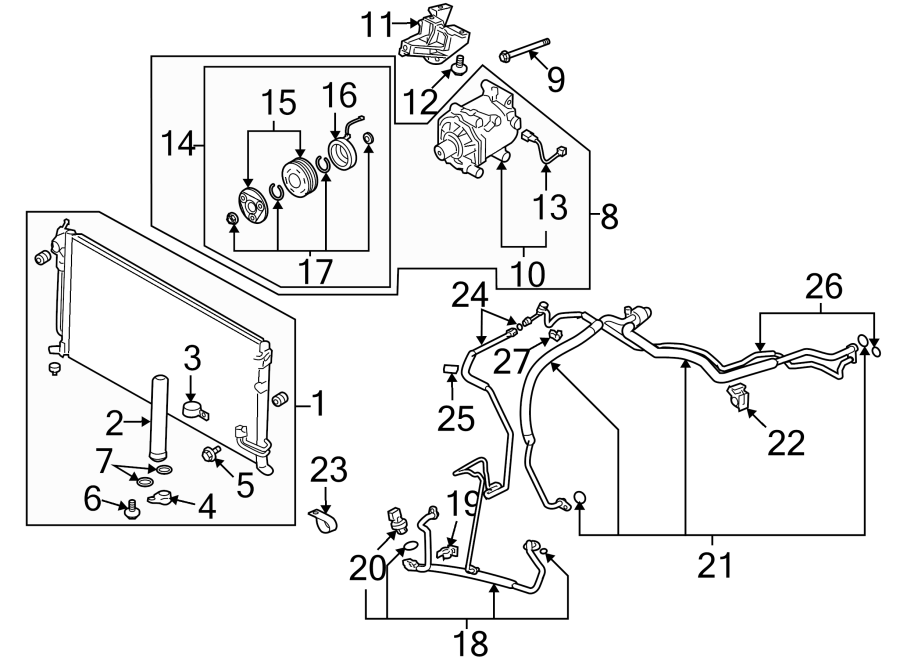 12AIR CONDITIONER & HEATER. COMPRESSOR & LINES. CONDENSER.https://images.simplepart.com/images/parts/motor/fullsize/6292050.png