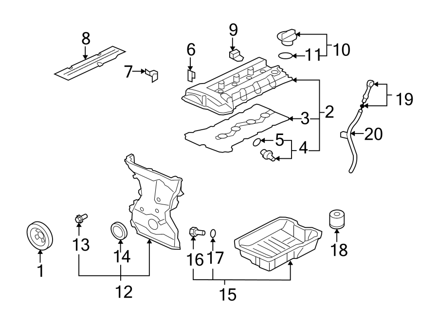 17Engine / transaxle. Radiator support. Engine parts.https://images.simplepart.com/images/parts/motor/fullsize/6292130.png