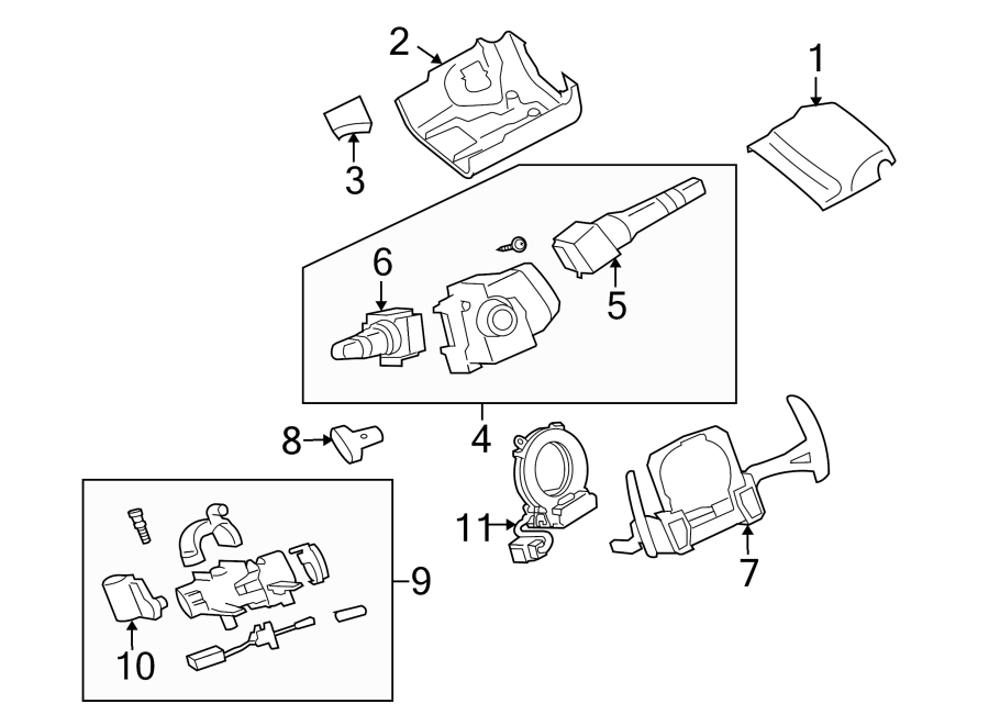 7STEERING COLUMN. SHROUD. SWITCHES & LEVERS.https://images.simplepart.com/images/parts/motor/fullsize/6292208.png