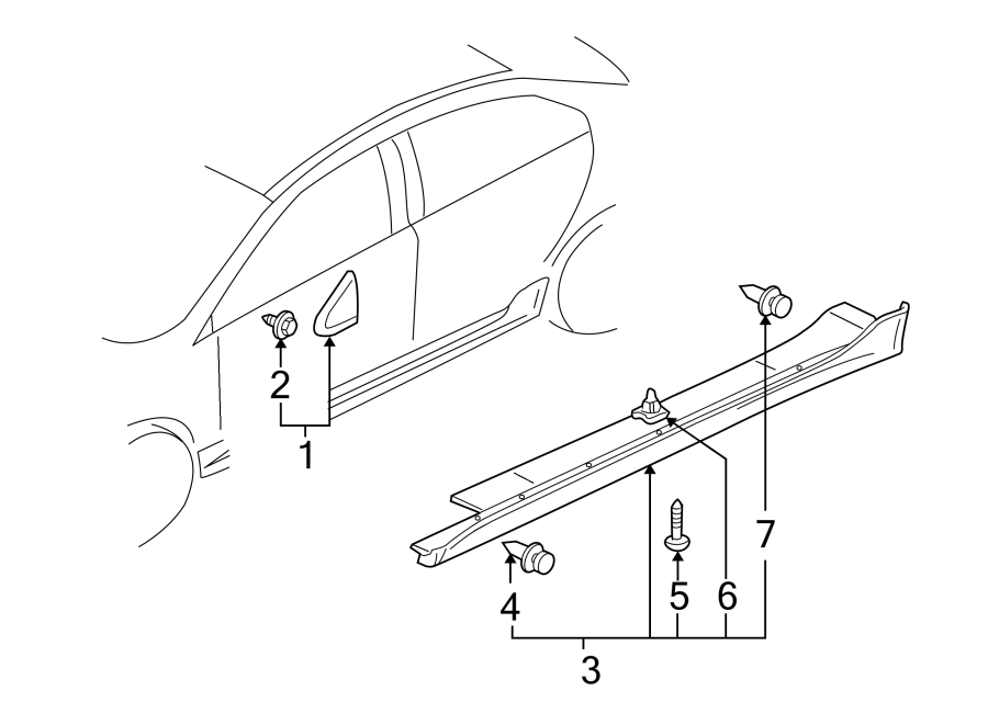 5Pillars. Rocker & floor. Exterior trim.https://images.simplepart.com/images/parts/motor/fullsize/6292355.png