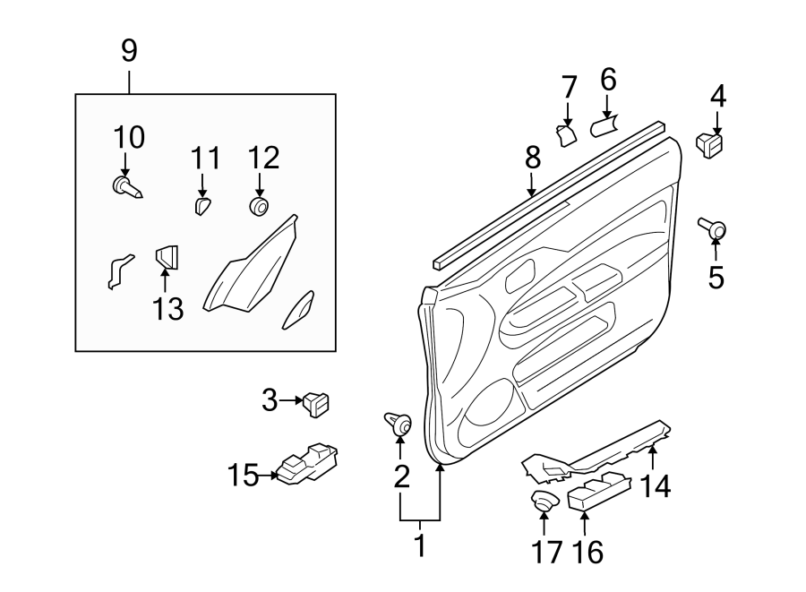 13FRONT DOOR. INTERIOR TRIM.https://images.simplepart.com/images/parts/motor/fullsize/6292380.png