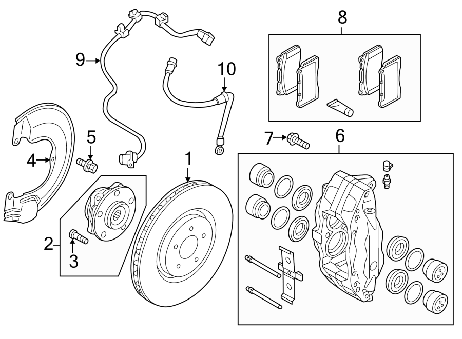 4Front suspension. Brake components.https://images.simplepart.com/images/parts/motor/fullsize/6292580.png