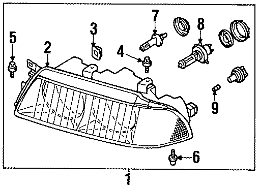 6FRONT LAMPS. HEADLAMP COMPONENTS.https://images.simplepart.com/images/parts/motor/fullsize/6295020.png