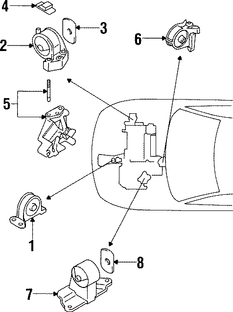 1ENGINE / TRANSAXLE. ENGINE & TRANS MOUNTING.https://images.simplepart.com/images/parts/motor/fullsize/6295160.png