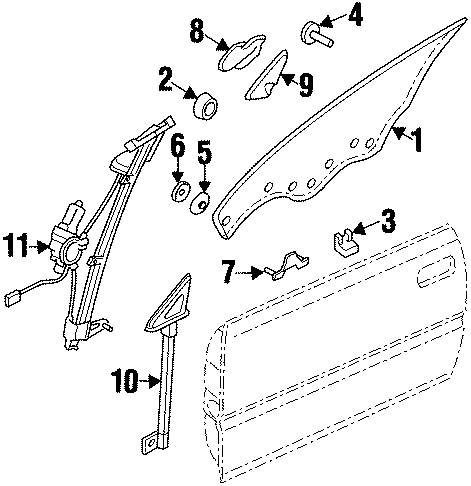 1FRONT DOOR. GLASS & HARDWARE.https://images.simplepart.com/images/parts/motor/fullsize/6295365.png