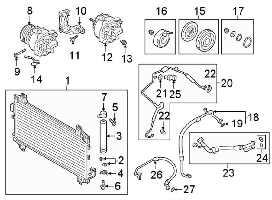 18AIR CONDITIONER & HEATER. COMPRESSOR & LINES. CONDENSER.https://images.simplepart.com/images/parts/motor/fullsize/6300065.png