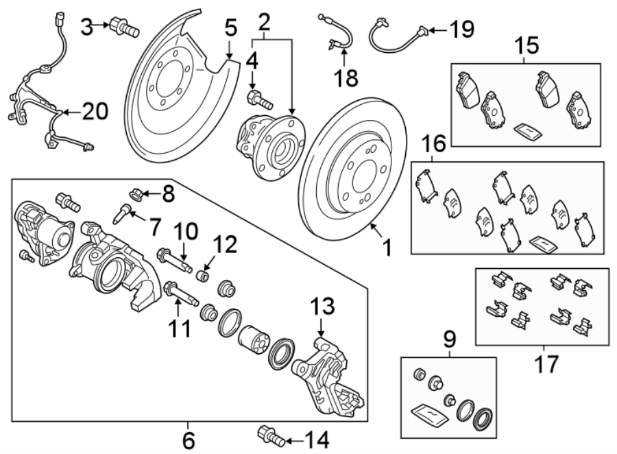 3REAR SUSPENSION. BRAKE COMPONENTS.https://images.simplepart.com/images/parts/motor/fullsize/6300622.png