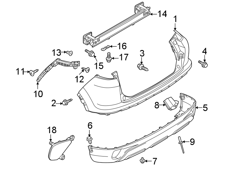 2Rear bumper. Bumper & components.https://images.simplepart.com/images/parts/motor/fullsize/6300731.png