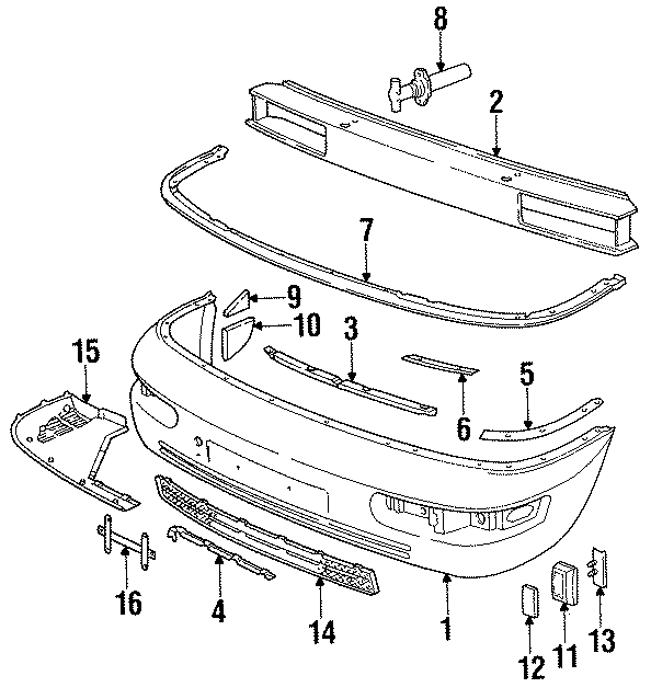 16FRONT BUMPER. BUMPER & COMPONENTS.https://images.simplepart.com/images/parts/motor/fullsize/6912010.png