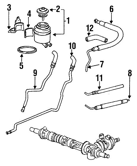 Diagram PUMP & HOSES. for your 2010 Porsche Cayenne  S Transsyberia Sport Utility 