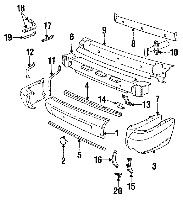 2REAR BUMPER. BUMPER & COMPONENTS.https://images.simplepart.com/images/parts/motor/fullsize/6912290.png