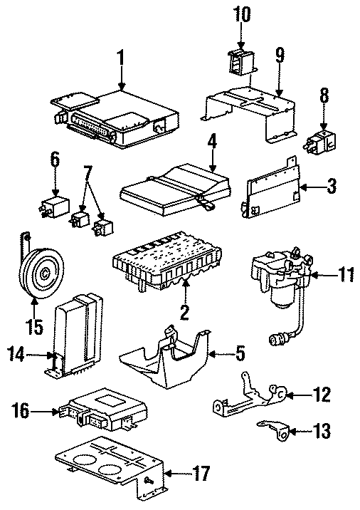 Diagram ELECTRICAL COMPONENTS. for your 2008 Porsche Cayenne  Turbo Sport Utility 