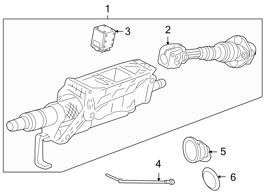 6STEERING COLUMN ASSEMBLY.https://images.simplepart.com/images/parts/motor/fullsize/6925190.png