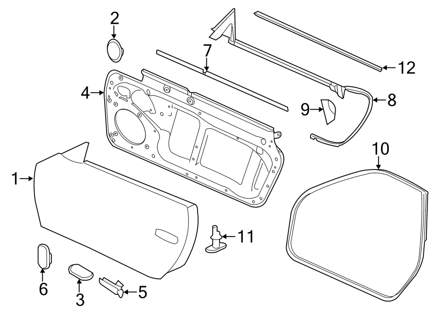 Diagram DOOR & COMPONENTS. for your 2017 Porsche Cayenne   