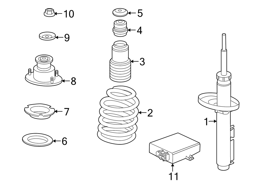 Diagram REAR SUSPENSION. STRUTS & COMPONENTS. for your Porsche