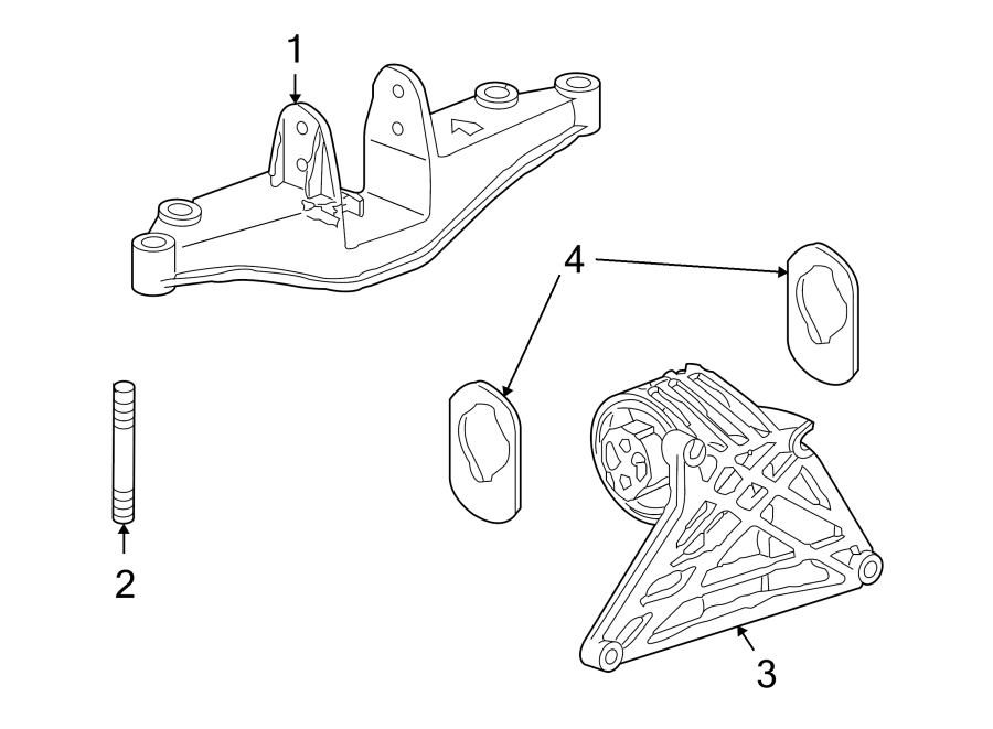 Diagram ENGINE MOUNTING. for your 2015 Porsche Cayenne   