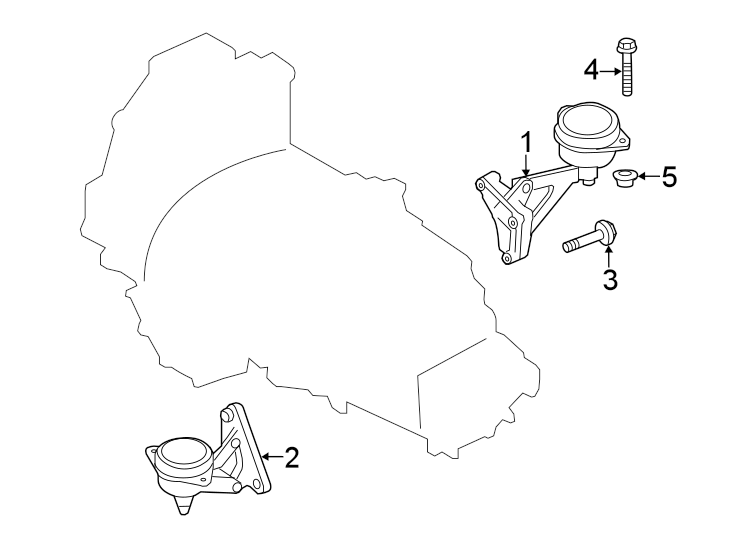 Diagram TRANS MOUNTING. for your 2014 Porsche Cayenne   