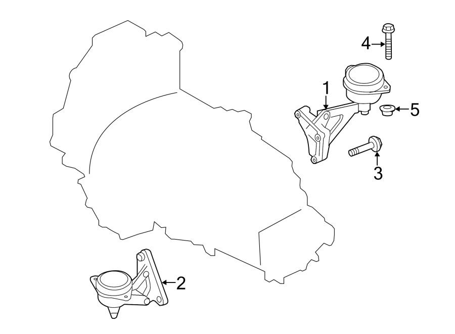 Diagram TRANS MOUNTING. for your 2012 Porsche Cayenne   