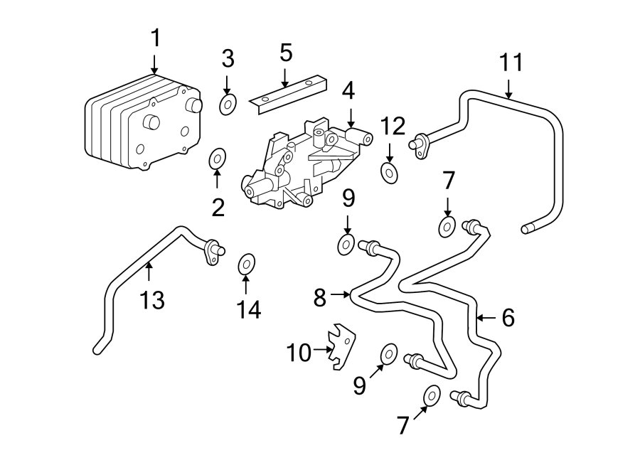 Diagram TRANS OIL COOLER. for your 2016 Porsche Cayenne  GTS Sport Utility 