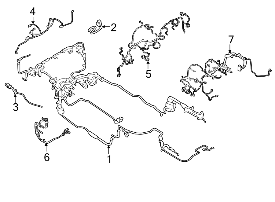 Diagram Wiring harness. for your 2016 Porsche Cayenne   