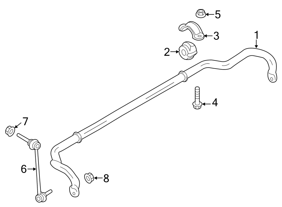 Diagram FRONT SUSPENSION. STABILIZER BAR & COMPONENTS. for your Porsche