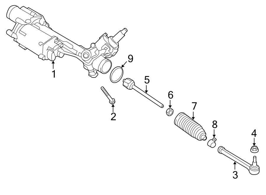 Diagram STEERING GEAR & LINKAGE. for your Porsche