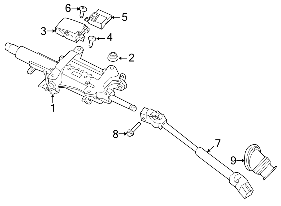 9STEERING COLUMN ASSEMBLY.https://images.simplepart.com/images/parts/motor/fullsize/6926190.png