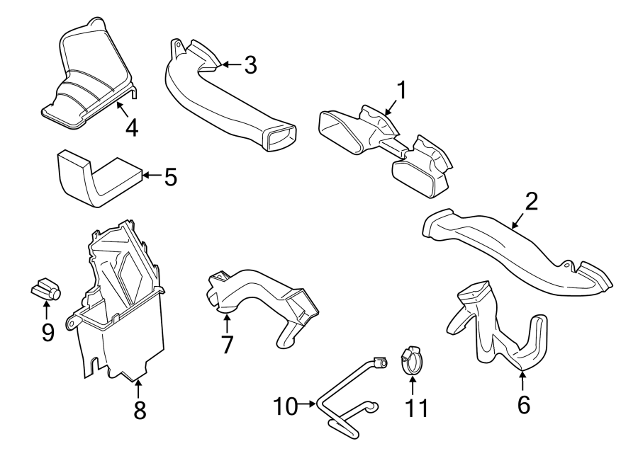 Diagram INSTRUMENT PANEL. DUCTS. for your 2011 Porsche Cayenne  Base Sport Utility 