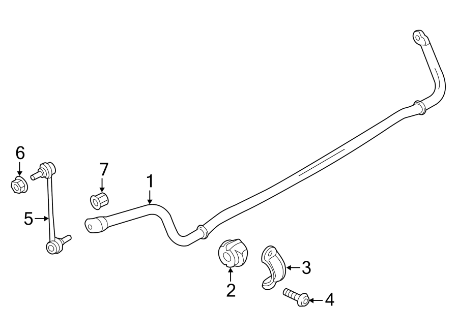 Diagram REAR SUSPENSION. STABILIZER BAR & COMPONENTS. for your Porsche