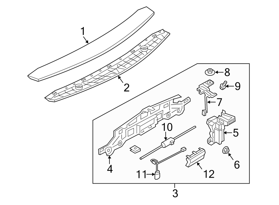 Diagram LIFT GATE. SPOILER. for your 2018 Porsche 911  Turbo S Exclusive Series Coupe 