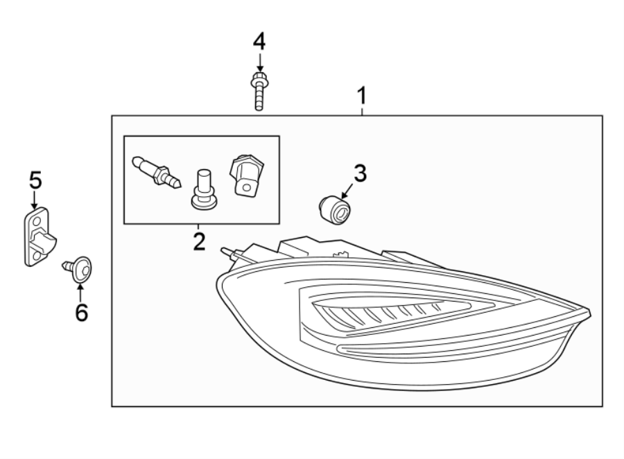 Diagram Rear lamps. Tail lamps. for your 2016 Porsche Cayenne   