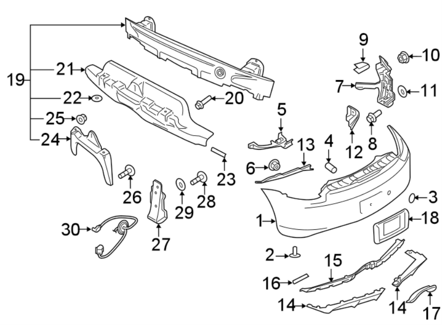 8Rear bumper. Bumper & components.https://images.simplepart.com/images/parts/motor/fullsize/6926755.png