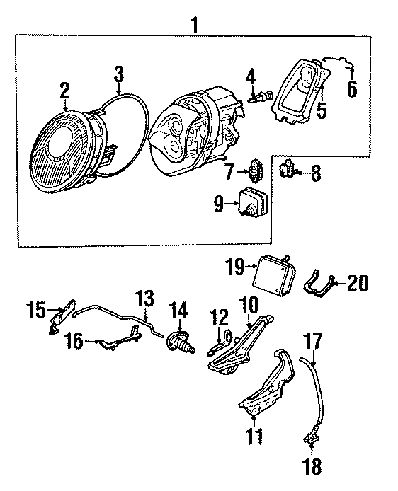 8FRONT LAMPS. HEADLAMP COMPONENTS.https://images.simplepart.com/images/parts/motor/fullsize/6930020.png