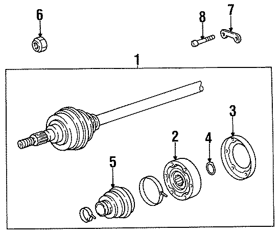 Diagram REAR SUSPENSION. DRIVE AXLES. for your 2012 Porsche Cayenne  S Hybrid Sport Utility 