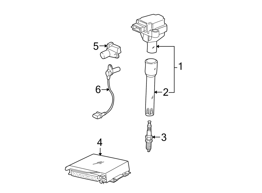 Diagram IGNITION SYSTEM. for your 2005 Porsche Cayenne   