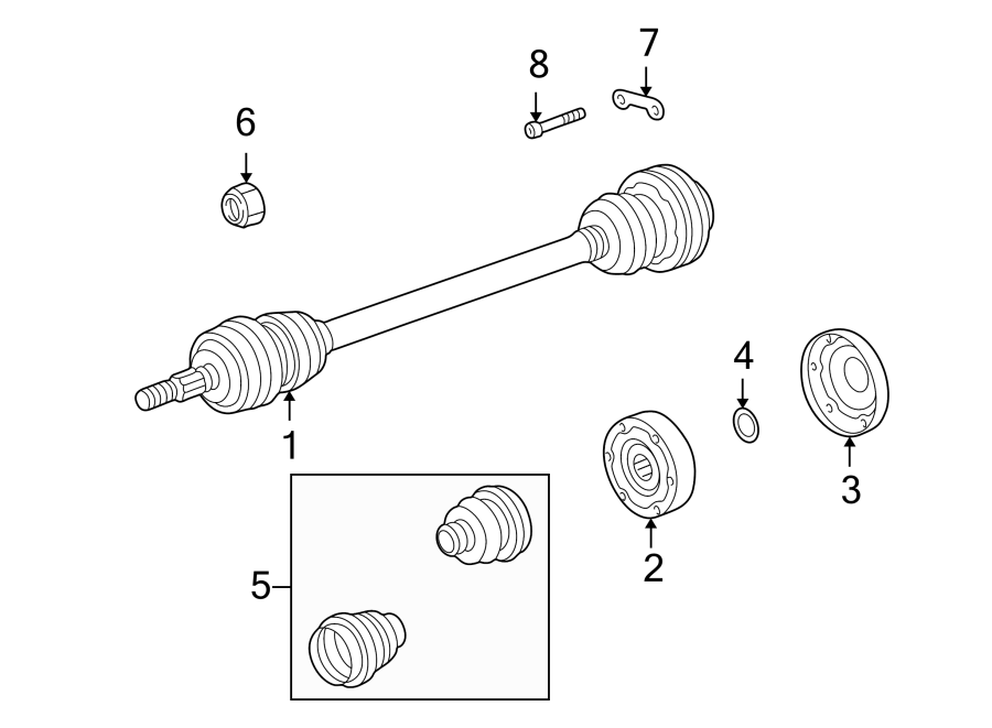 Diagram Rear suspension. Drive axles. for your 2018 Porsche Cayenne  Base Sport Utility 