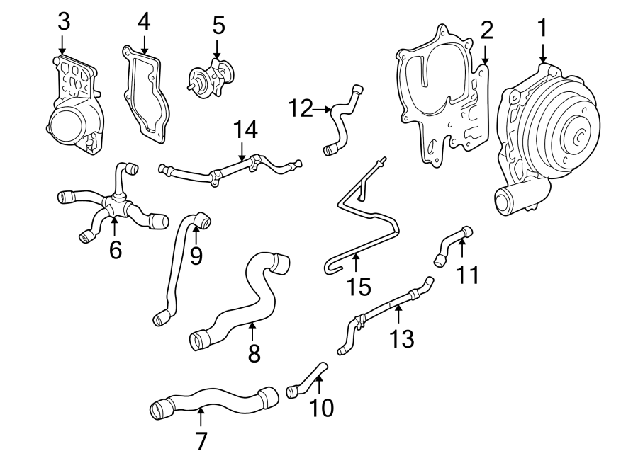 Diagram PUMP & HOSES. for your 2010 Porsche Cayenne   