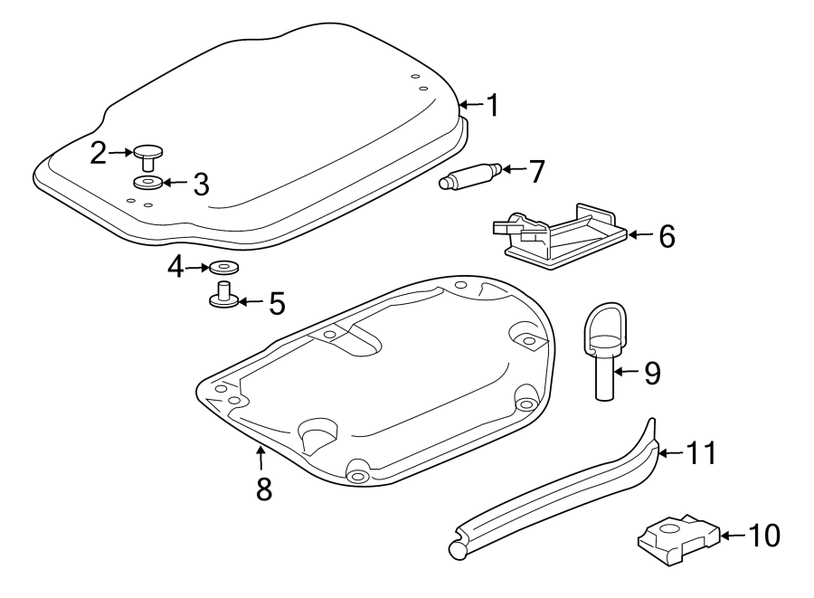 Diagram ENGINE LID. INTERIOR TRIM. for your 2018 Porsche Cayenne   