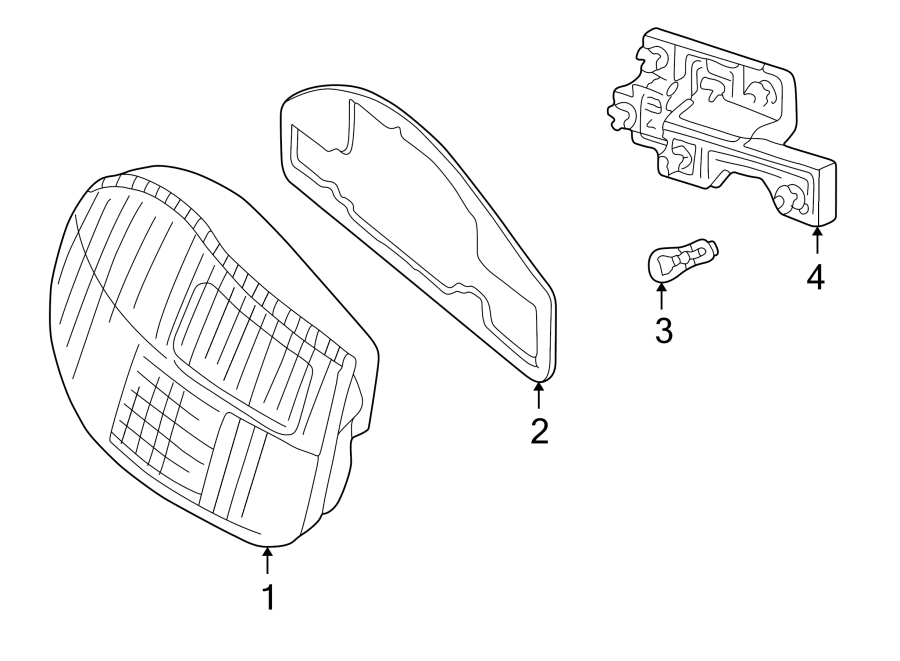 Diagram REAR LAMPS. COMBINATION LAMPS. for your 2012 Porsche Cayenne  S Hybrid Sport Utility 